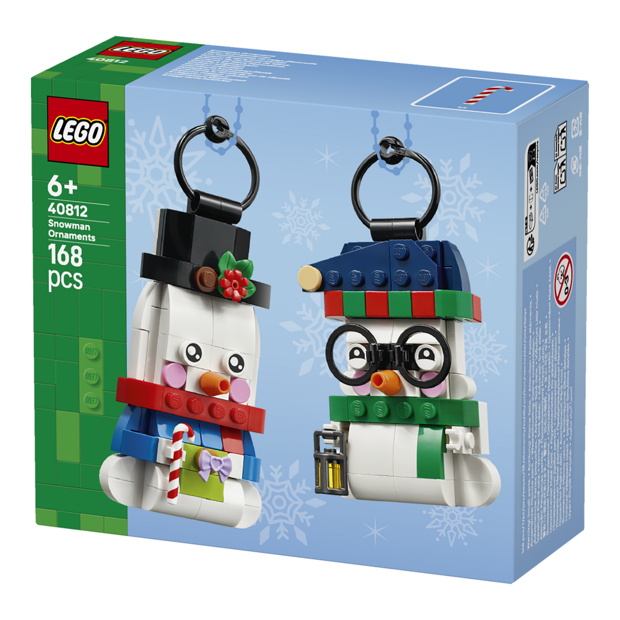 LEGO® Snowman Ornaments Christmas Decor Holiday Decorations 40812
