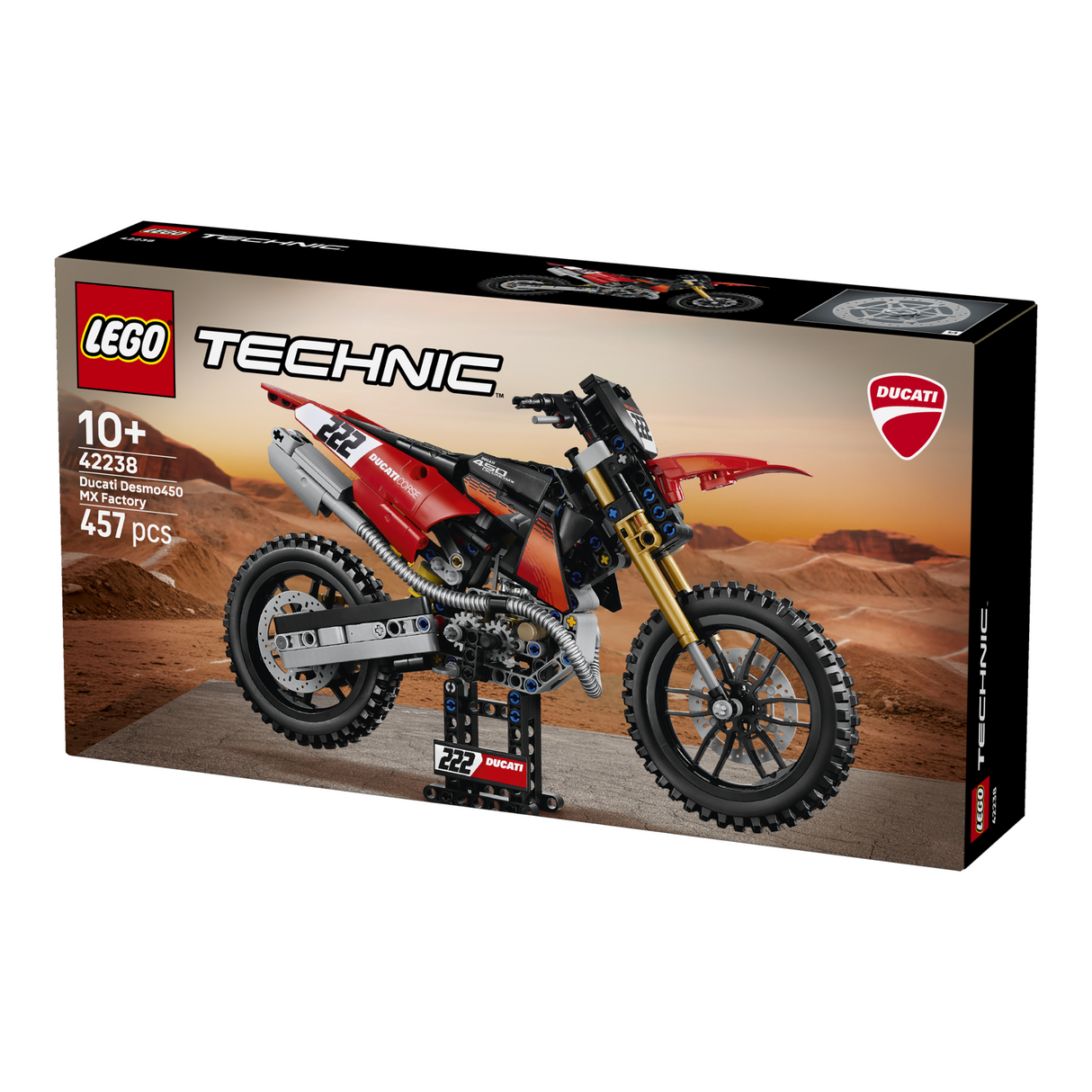LEGO® Technic Ducati Desmo450 MX Factory Motorcycle 42238