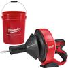Milwaukee M12BDC8 - 0C M12 Sub Compact Drain Cleaner With 8mm Spiral Diameter (Bare Unit) - CORDLESS TOOLS - Beattys of Loughrea