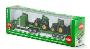 Siku Loader Low Loader With Two John Deere Tractors 1:87 - FARMS/TRACTORS/BUILDING - Beattys of Loughrea