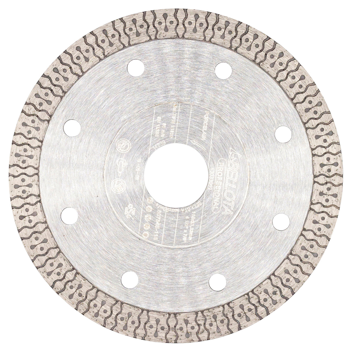 Fine diamond disc, continuous rim, for porcelain / 50734S115