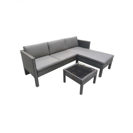 Monaco 4 Seater All in One Box Set - WOOD / RATTAN GDN FURN SET 4+ SEATS - Beattys of Loughrea