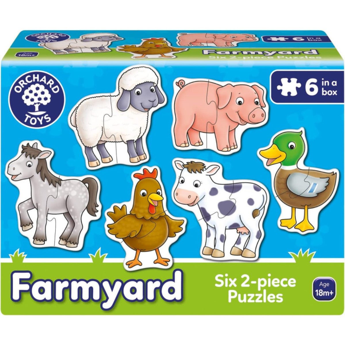 Orchard Toys Farmyard 2-Piece Puzzles - JIGSAWS - Beattys of Loughrea