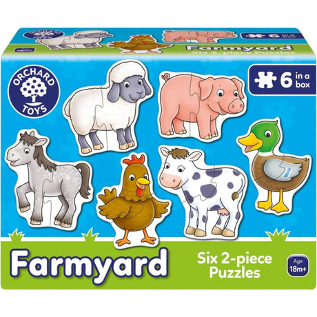 Orchard Toys Farmyard 2-Piece Puzzles - JIGSAWS - Beattys of Loughrea