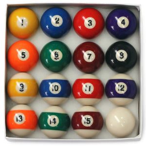 Pot Black Pool Balls & Triangle Set 48mm - RAQUETS/BALLS/GOLF/DARTS - Beattys of Loughrea