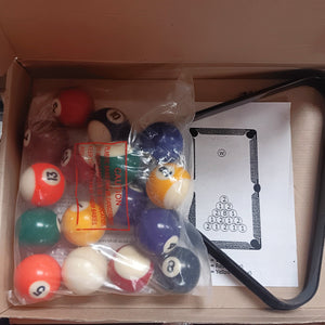 Pot Black Pool Ball & Triangle Set 41mm - RAQUETS/BALLS/GOLF/DARTS - Beattys of Loughrea