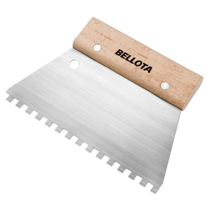 Square notched grout spreader with wood handle 8mm / 587708