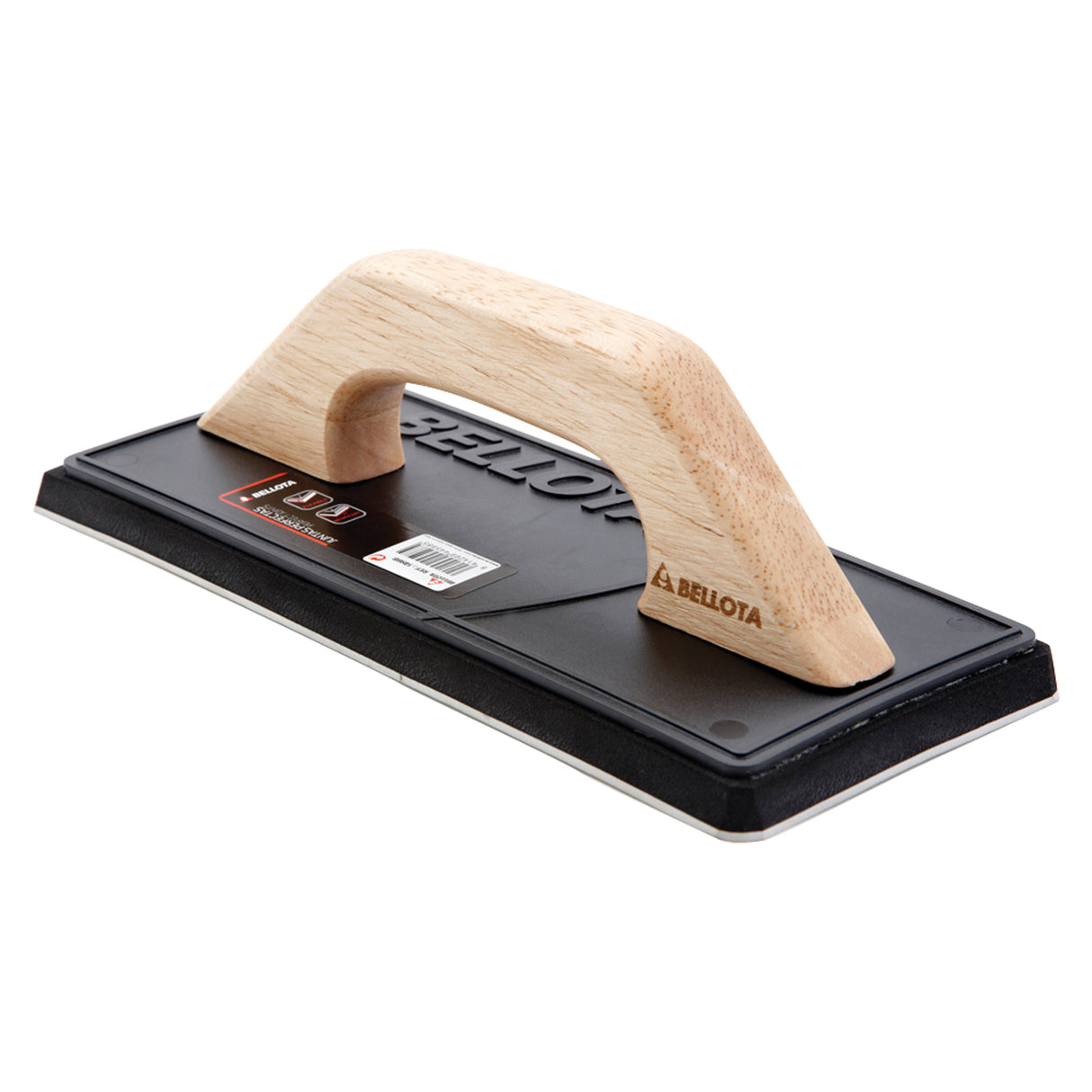 Medium-hard rubber float with wooden handle / 5898B