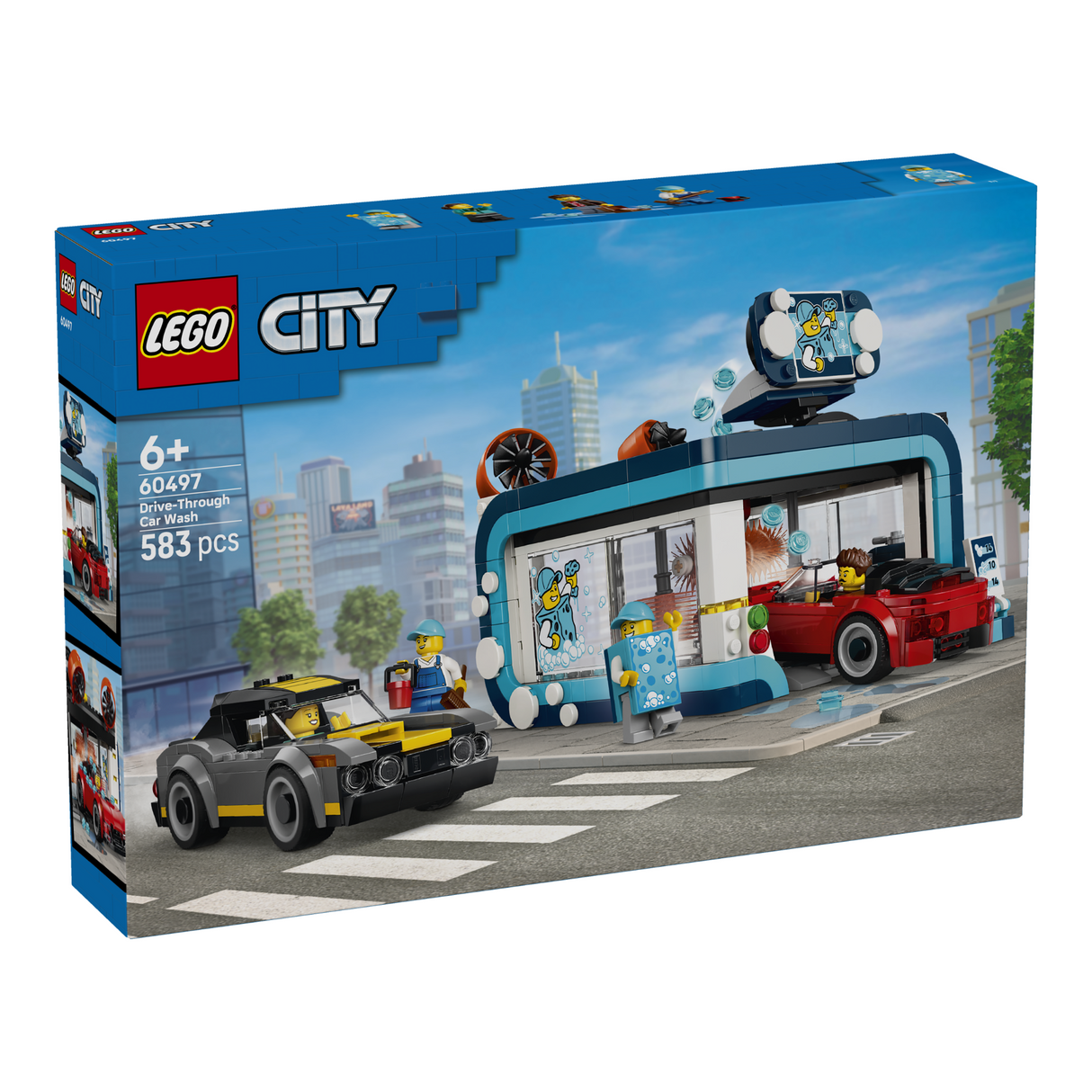 LEGO® City Drive-Through Car Wash - Building Kit 60497