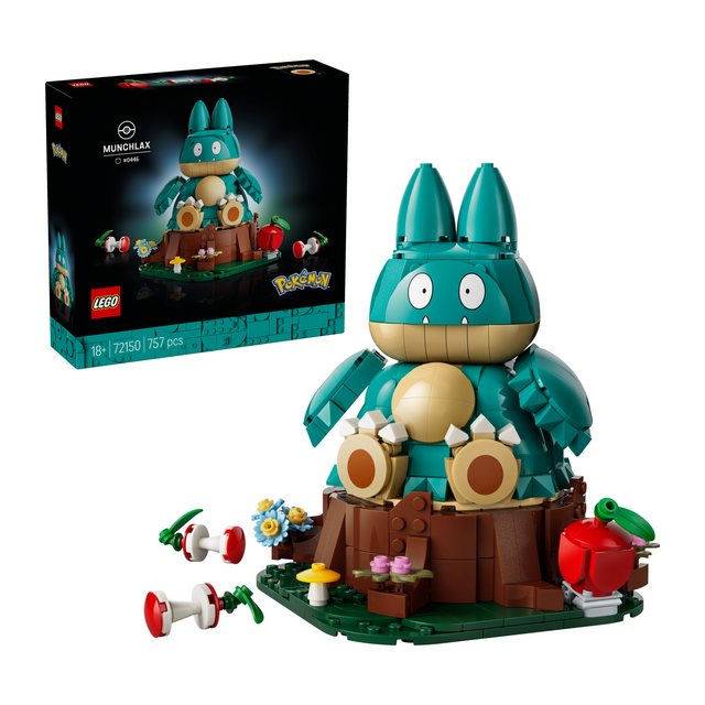 LEGO® Pokémon™ Munchlax Figure Decor Building Set 72150