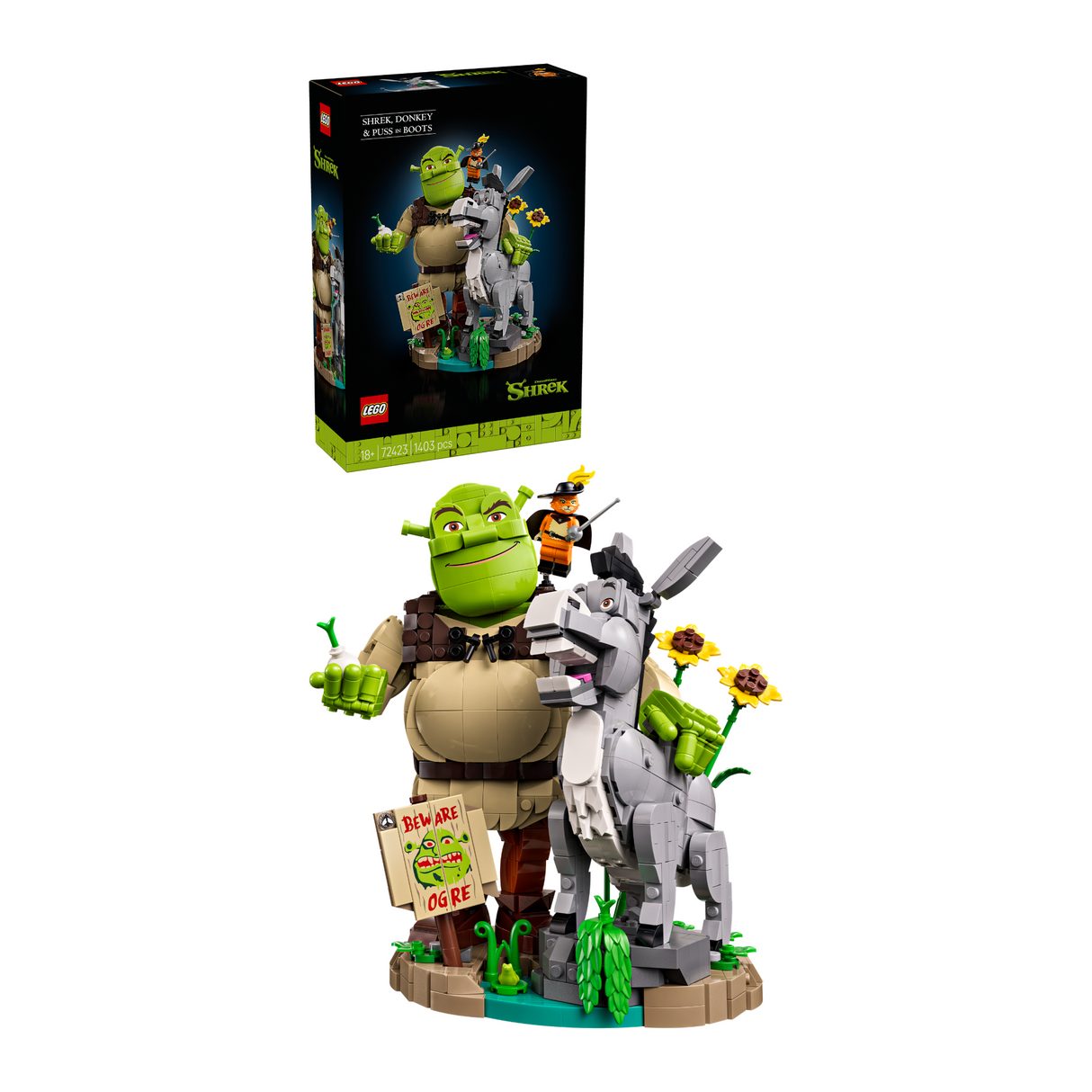 LEGO® Shrek: Shrek, Donkey & Puss in Boots Figure Kit 72423
