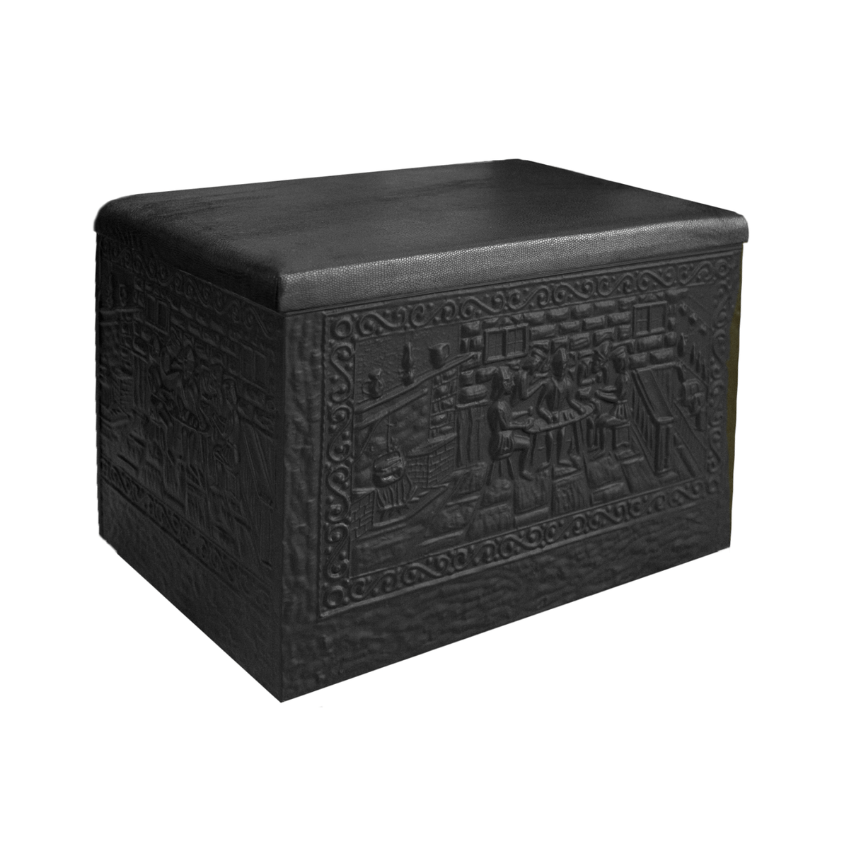Banagher Brass Log & Turf Box Small with Padded Lid | Beattys – Beattys ...