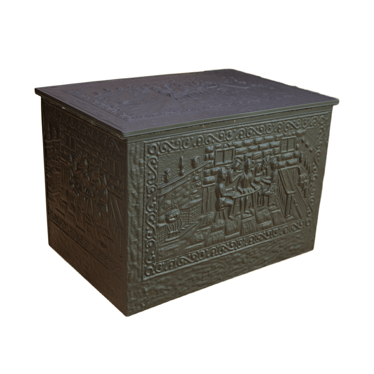 Banagher Brass Log & Turf Box Plain Lid Small | Beattys – Beattys of ...