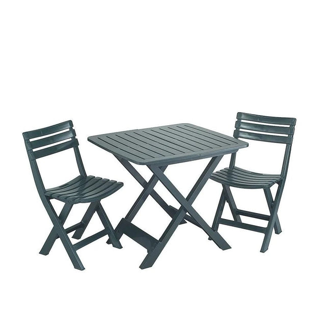 IPAE 3 Piece Folding Camping Garden Furniture Set - BISTRO SET 2 PERSON - Beattys of Loughrea