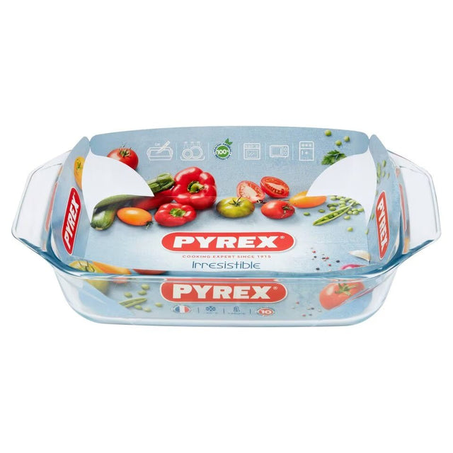 Pyrex Optimum Rectangular Roaster 35x23cm - PYREX & GLASS OVENWARE - Beattys of Loughrea