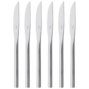 Stellar Rochester Polished Set of 6 Steak Knives