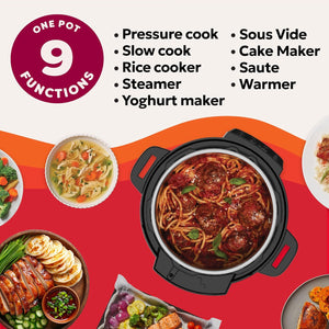 Instant Pot WhisperQuiet 9in1 MultiCooker 66L Smart Pressure Cooker - FOOD STEAMER RICE COOKER SLOW COOKER - Beattys of Loughrea