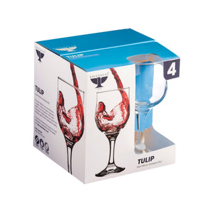 Ravenhead Tulip Set Of 4 Red Wine Glasses 24cl - DRINKING GLASSES - Beattys of Loughrea