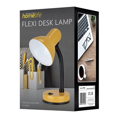 Homelife Classic Flexi Desk Lamp - English Mustard - DESK/READING LAMPS - Beattys of Loughrea