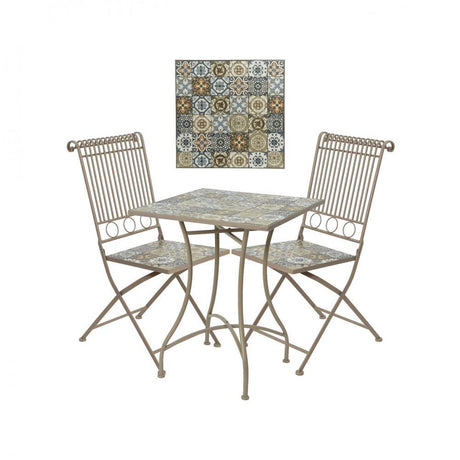 Venice Mosaic Bistro set - BISTRO SET 2 PERSON - Beattys of Loughrea