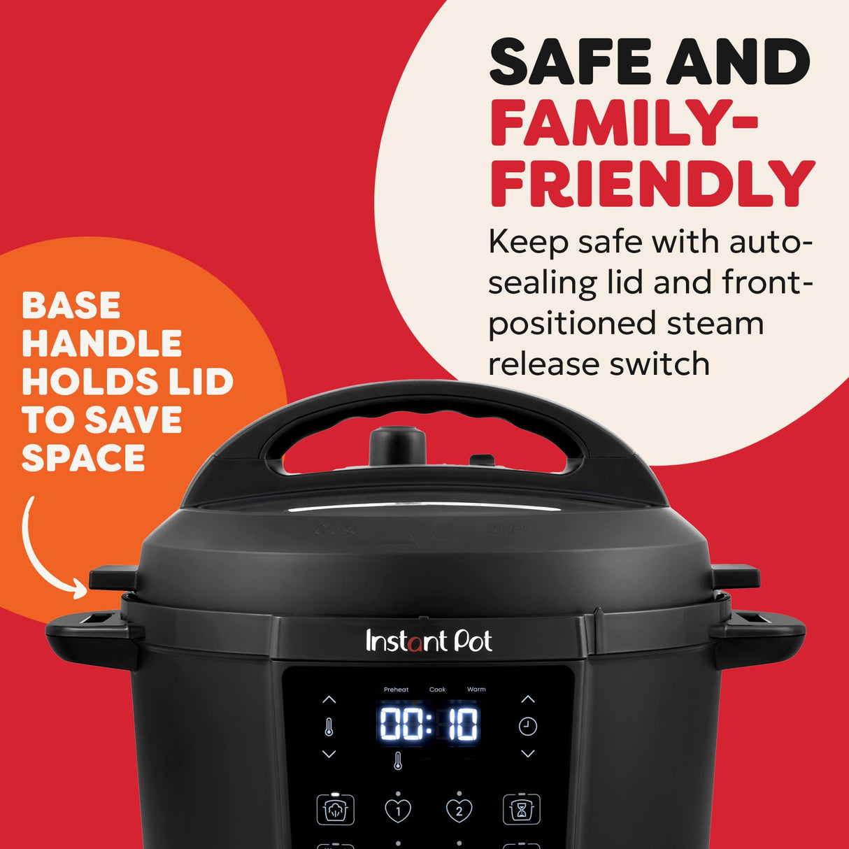 Instant Pot Classic 5.7L MultiCooker 7in1 Black - FOOD STEAMER RICE COOKER SLOW COOKER - Beattys of Loughrea