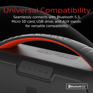 Energizer Portable Bluetooth Party Speaker with RGB lighting with mic | BTS258 - SPEAKERS HIFI MP3 PC - Beattys of Loughrea