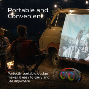 Energizer Portable Bluetooth Party Speaker with RGB lighting with mic | BTS258 - SPEAKERS HIFI MP3 PC - Beattys of Loughrea