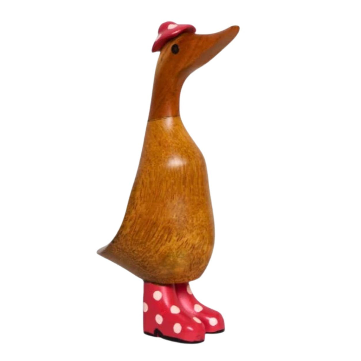 Duck Pink Spotted Hat & Welly Boot 22cm - BR24099-095