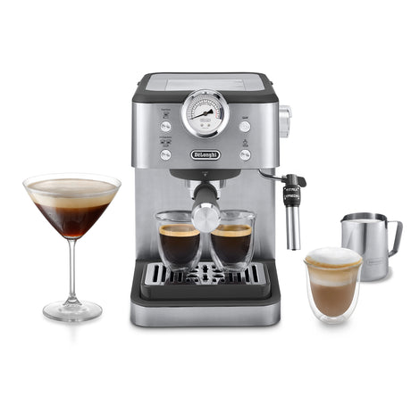 De'Longhi Linea Classic EM450.M Espresso Coffee Machine, Silver - COFFEE MAKERS / ACCESSORIES - Beattys of Loughrea