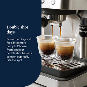 De'Longhi Linea Classic EM450.M Espresso Coffee Machine, Silver - COFFEE MAKERS / ACCESSORIES - Beattys of Loughrea