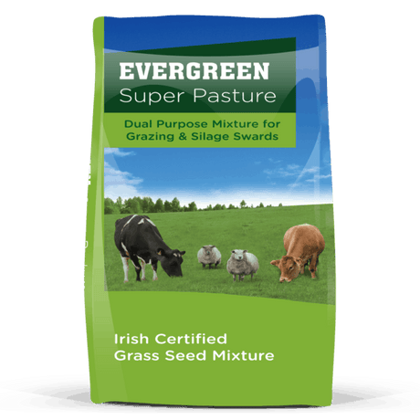 Evergreen Super Pasture - Dual Purpose Mixture - GRASS SEED - Beattys of Loughrea