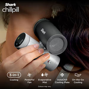 Shark ChillPill 3-in-1 Fan, Mist & InstaChill System – Glacier FA022UKBL
