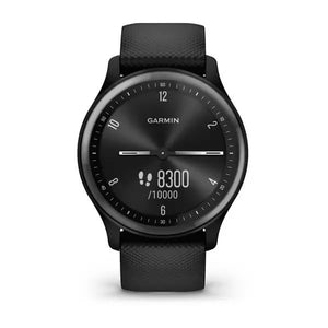 Garmin Vivomove Sport Fitness Tracker - Black Case and Silicone Band