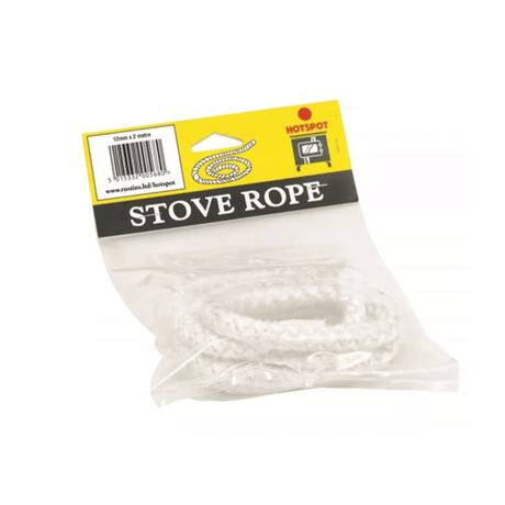 Hotspot Stove Glass Fibre Rope 2m X 12mm - STANLEY PARTS/SPARES - Beattys of Loughrea