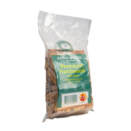Zero Wood 18Ltr Kiln Dried Birch Firewood in Plastic Bag - FIREWOOD - Beattys of Loughrea