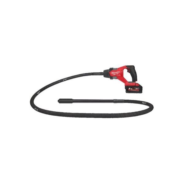 Milwaukee M18 FUEL Needle Concrete Vibrator 2.4m Whip, 1x5.5Ah batteries | 18FCVN24 - 551 - PRUNING - Beattys of Loughrea