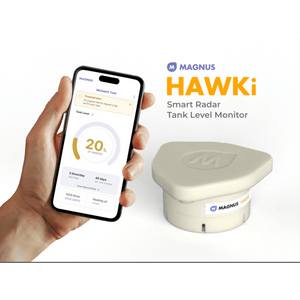 Magnus HAWKi Smart Oil Tank Monitor - Wireless, Drill Free Radar Level Sensor for Tanks | MM24HAWKIV1 - PT - RP - WATER STORAGE TANKS - Beattys of Loughrea