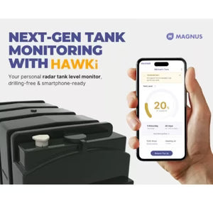 Magnus HAWKi Smart Oil Tank Monitor - Wireless, Drill Free Radar Level Sensor for Tanks | MM24HAWKIV1-PT-RP