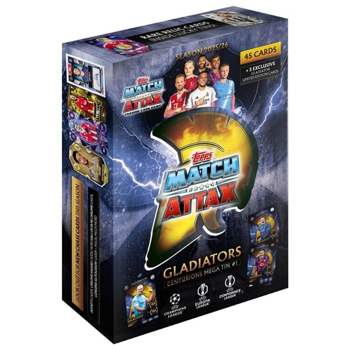 MATCH ATTAX 25/26 GLADIATORS MEGA TIN (EDIMA969 PKS) - HALLOWEEN, PKT MONEY, JOKE - Beattys of Loughrea