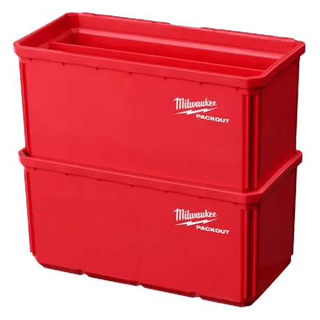 Milwaukee PACKOUT 10x20cm Nest Bin - 2pc - 4932480699 - NAIL BAG/ TOOL HOLDERS - Beattys of Loughrea