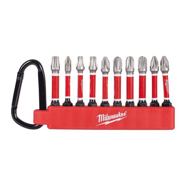 Milwaukee SHOCKWAVE Gen 4 Carabiner Bit Set 10pc 4932500397 - SCREWDRIVERS - Beattys of Loughrea