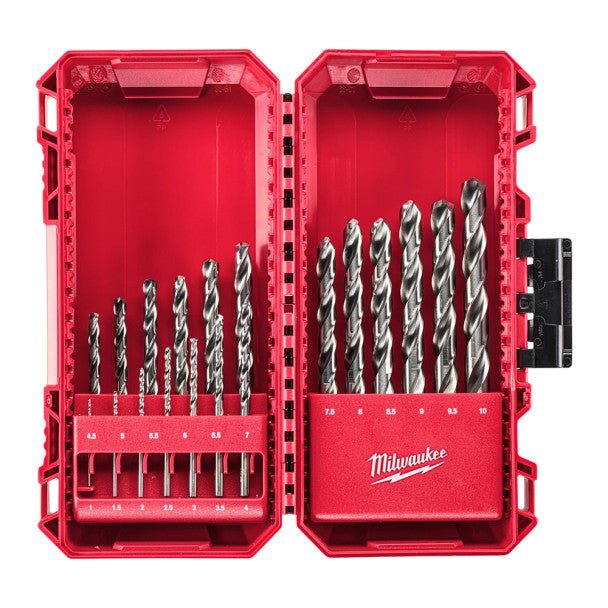 Milwaukee THUNDERWEB HSS - G Metal Drill Bit Set 19 Piece 4932493869 - TOOL SETS/ SOCKET SETS - Beattys of Loughrea
