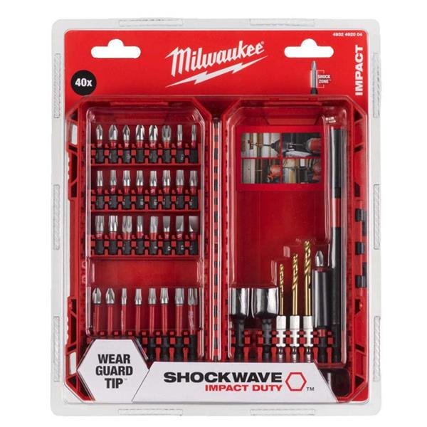 Milwaukee PACKOUT SDS+ Drill Bit & Impact Bit Accessory Set - 45pc - 4932499761 - TOOL SETS/ SOCKET SETS - Beattys of Loughrea