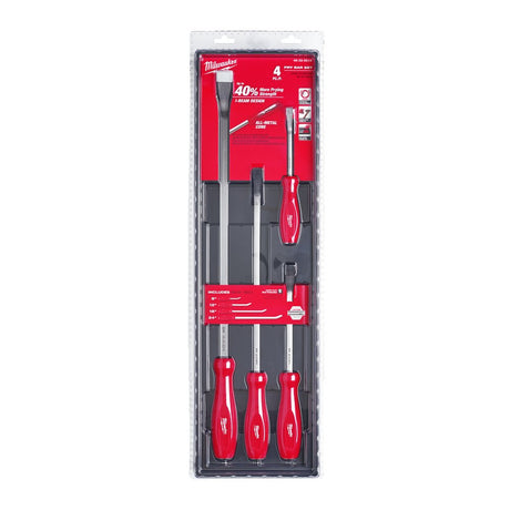 Milwaukee Pry Bar Set 4pc 48 - 22 - 9214 - SDS BITS - Beattys of Loughrea