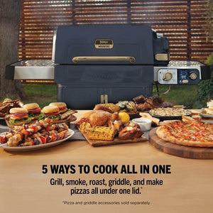 Ninja FlexFlame Outdoor Cooking System 5 - in - 1 Grill & Smoker | PG301UKBL - BBQ - GAS - Beattys of Loughrea