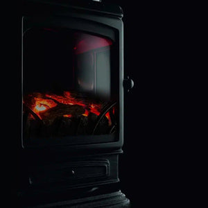 Sahara Provence 6kW Hybrid Gas and Electric Stove, Black - GAS HEATERS - Beattys of Loughrea