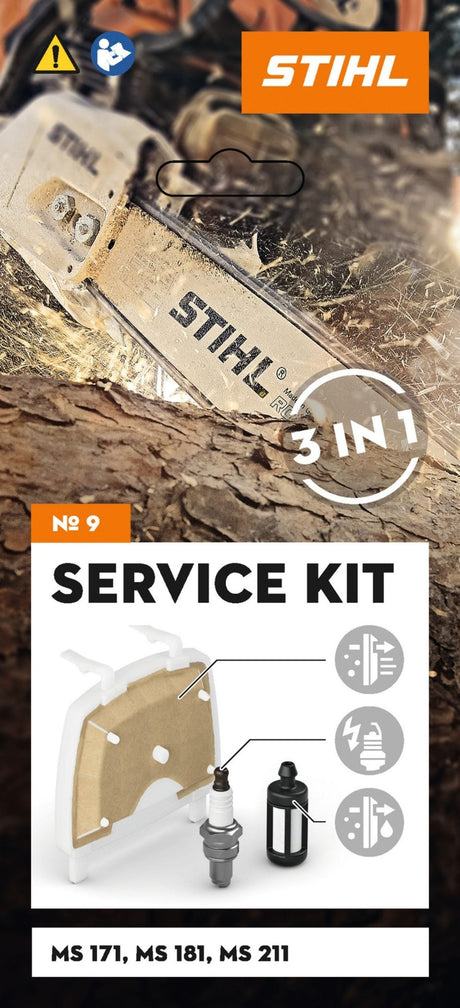 Stihl Service Kit 9: For MS 171, MS 181 and MS 211 petrol chainsaws - STIHL SPARE PARTS - Beattys of Loughrea