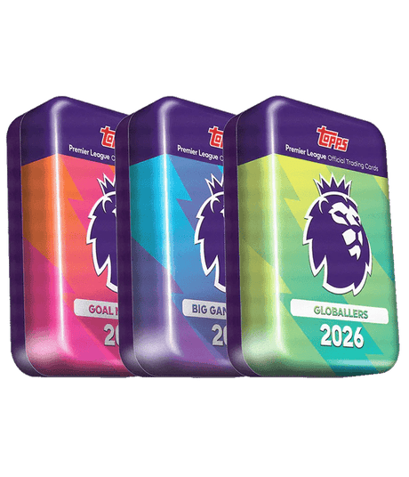 Topps PREMIER LEAGUE 25/26 MEGA TIN (Debut Edition) - HALLOWEEN, PKT MONEY, JOKE - Beattys of Loughrea