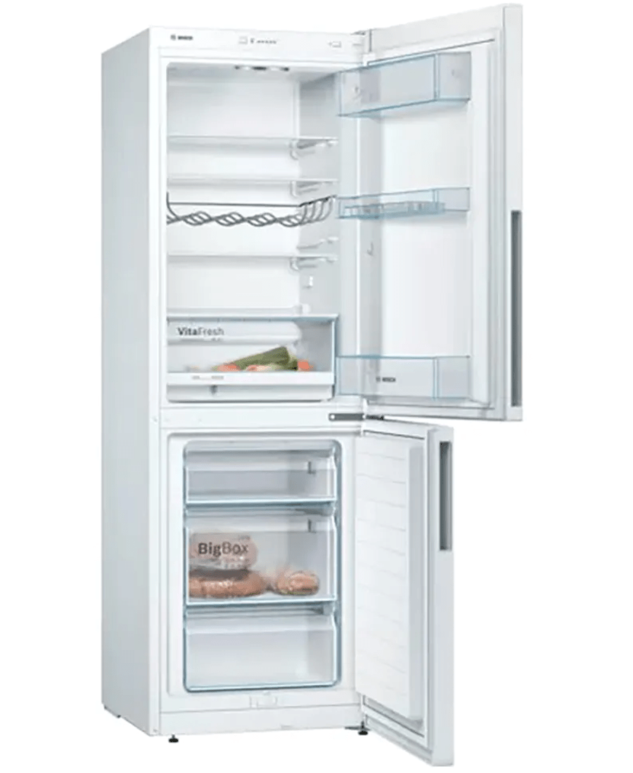 Bosch Series 4 Freestanding Fridge Freezer | White - FR/FREEZER MED COMBI 0 - 299L - Beattys of Loughrea