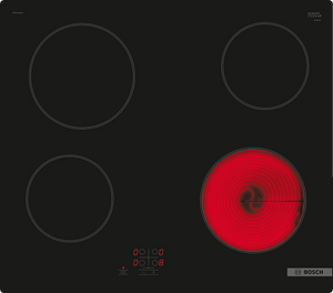 Bosch Series2 60cm Four Zone Electric Hob | PKE61RAA8B - HOBS FULL SIZE 4+ RINGS - Beattys of Loughrea